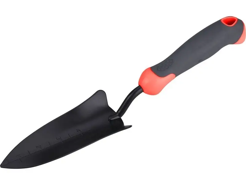 Extol kerti lapát-ásó, fém, keskeny, műanyag/TPR nyél, 33cm Pénzvisszafizetés